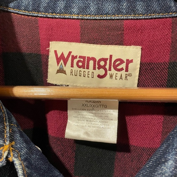 Wrangler Rugged Lined Denim Jean Jacket - Picture 2 of 8